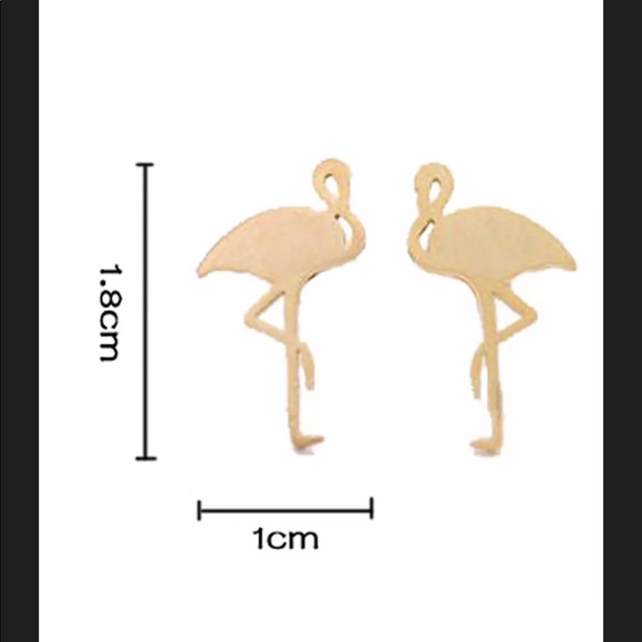 🦩Flamingos🦩Rose Gold or Silver Earrings🦩New - Picture 5 of 5